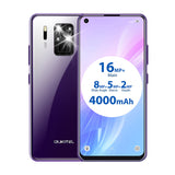 OUKITEL C18 Pro 6.55Inch Android 9.0 MT6757 4GB 64GB 4 Rear Cameras Smartphone 1600*720 4000mAh Octa Core Face ID 4G Mobile Phone black