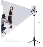 XT09 Tripod Stand Extendable 360?? Rotation Self-timer Bluetooth Selfie Stick Monopod Foldable Live XT10 Mobile Phone Bracket XT09 black