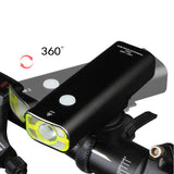 LED Front Bike USB Rechargeable Cycling Headlight Wide Beam Angle Super Bright 400 Lumens LED Off Road Bicycle Light