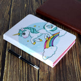 Universal 10Inches Laptop Protective Case with Front Snap Cute Cartoon Color Painted PU Cover  single horned horse