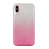 For iphone X/XS/XR/XS MAX/11/11 pro MAX Phone Case Gradient Color Glitter Powder Phone Cover with Airbag Bracket Pink