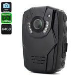 BOBLOV S60 Body Cam - IP58 Waterproof, OmniVision OV4689 Sensor, 150 Degree F2.5 Lens, IR Night Vision, 2800mAh Battery