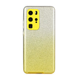 for HUAWEI P20 LITE/P30 LITE/P40 LITE/Nova6SE/Nova 7i Phone Case Gradient Color Glitter Powder Phone Cover with Airbag Bracket yellow