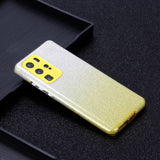 for HUAWEI P20 LITE/P30 LITE/P40 LITE/Nova6SE/Nova 7i Phone Case Gradient Color Glitter Powder Phone Cover with Airbag Bracket yellow