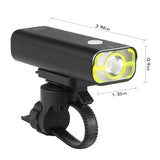 LED Front Bike USB Rechargeable Cycling Headlight Wide Beam Angle Super Bright 400 Lumens LED Off Road Bicycle Light