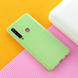 For Samsung A7 2018/A920 Smartphone Case Soft TPU Precise Cutouts Anti-slip Overal Protection Cellphone Cover  Fluorescent green