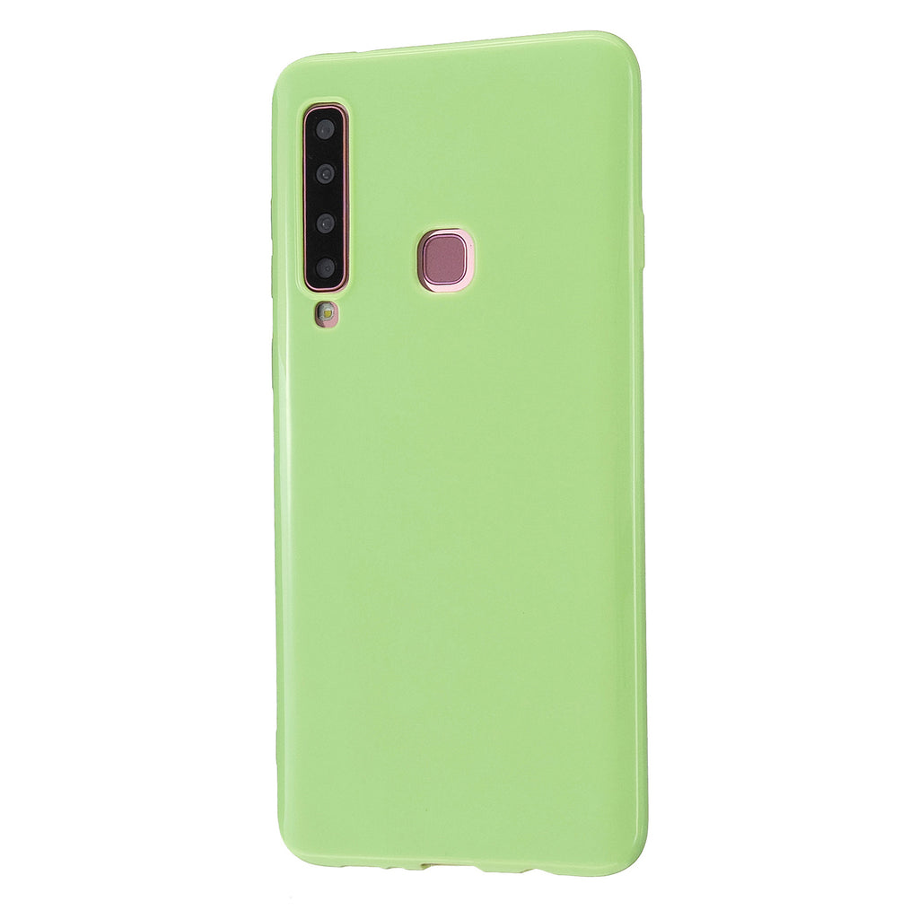 For Samsung A7 2018/A920 Smartphone Case Soft TPU Precise Cutouts Anti-slip Overal Protection Cellphone Cover  Fluorescent green