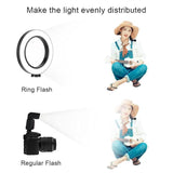 7.9-inch Led Fill Light Dimmable Ring Portable Ring Light with Tripod Silver