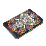 Universal 10Inches Laptop Protective Case with Front Snap Cute Cartoon Color Painted PU Cover  Fun elephant